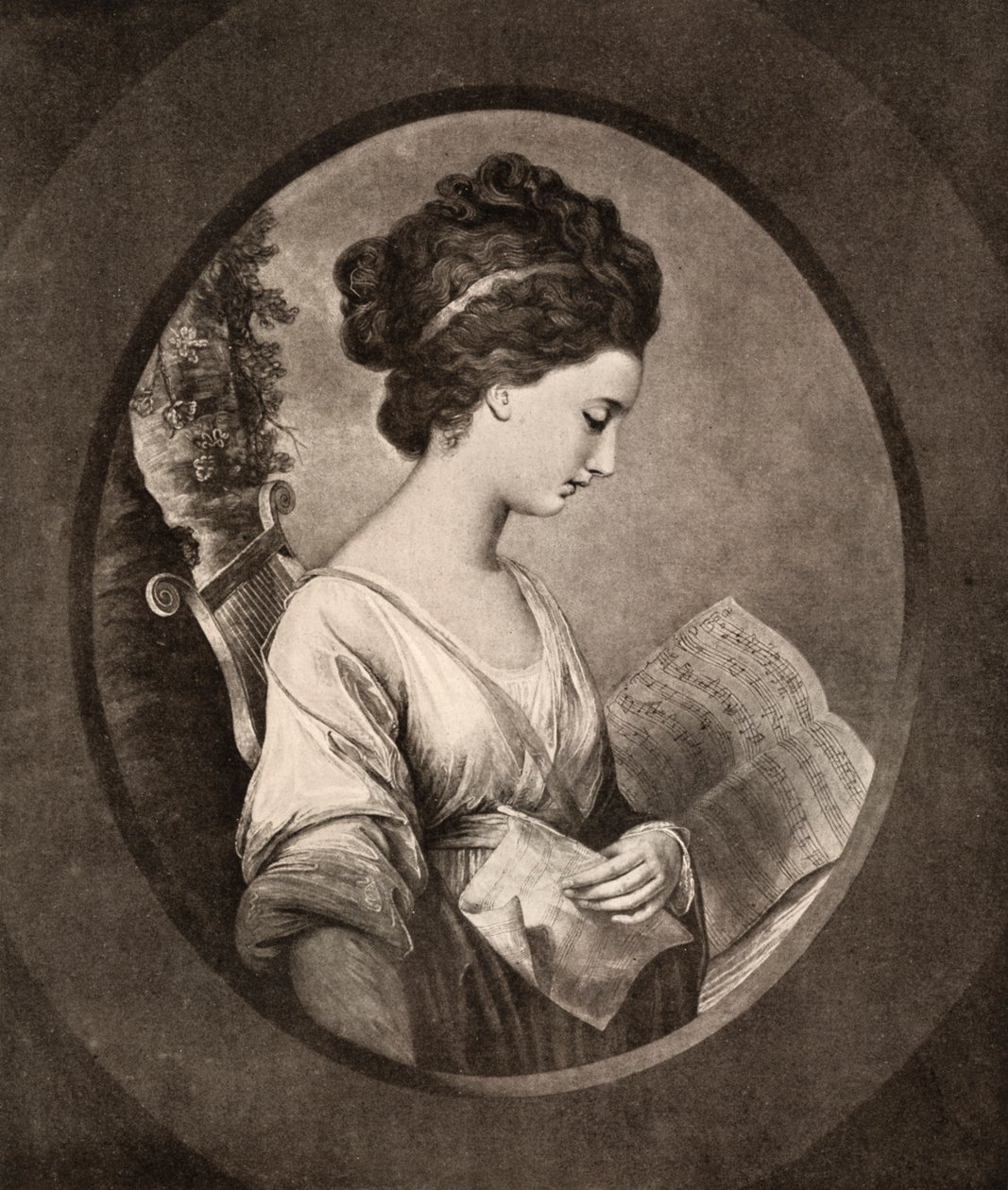 Miss Stephenson, fine XVIII secolo, 1912 da W. Dickinson