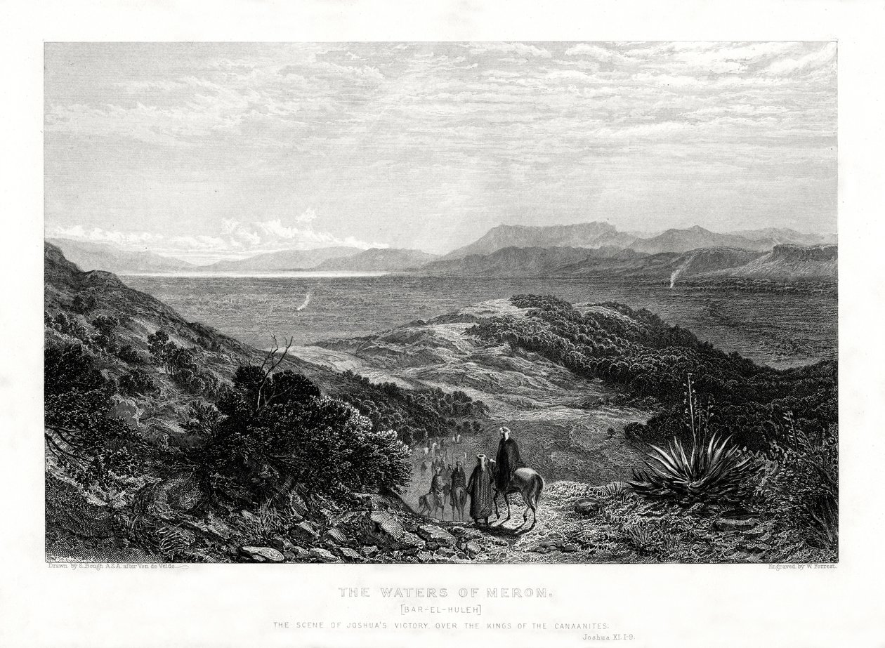 Le acque di Merom, Palestina, 1887 da W. Forrest