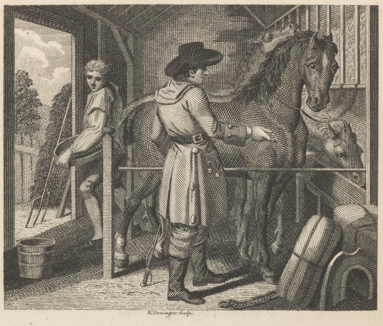 Il cavallo da soma e il corriere da W. Grainger
