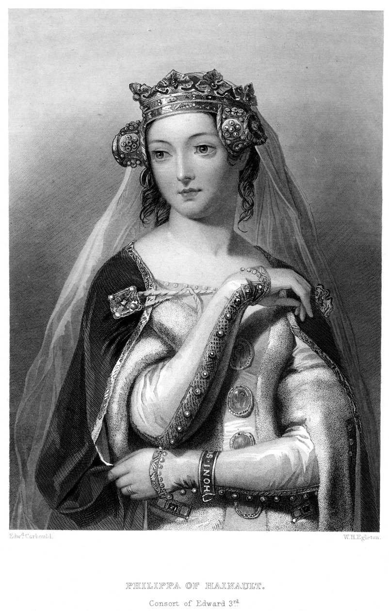 Filippa di Hainault, regina consorte di Edoardo III da W. H. Egleton