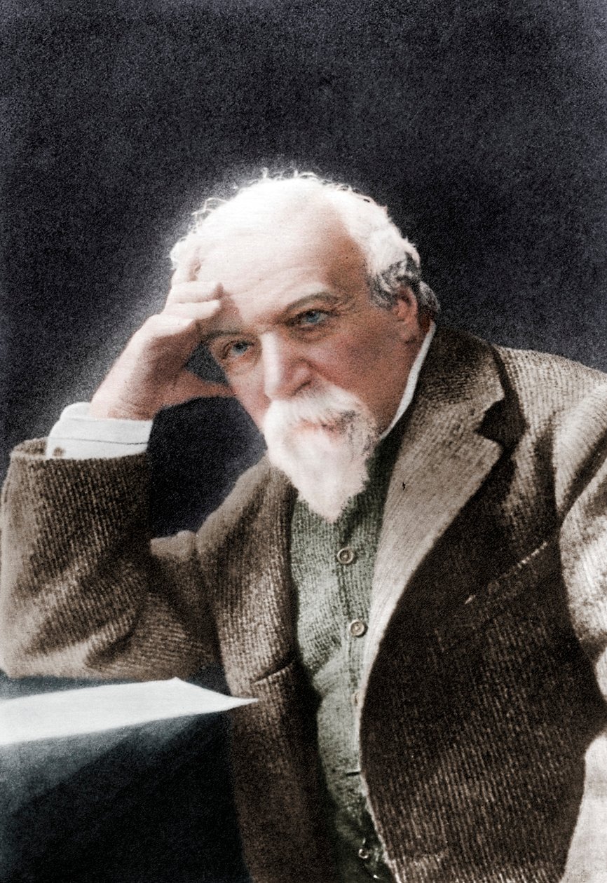 Robert Browning, poeta e drammaturgo inglese, fine XIX secolo da W H Grove