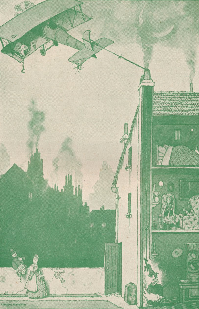 Un giovane pilota abbandonato che appropria le razioni di qualcun altro, c1918 1919 da William Heath Robinson