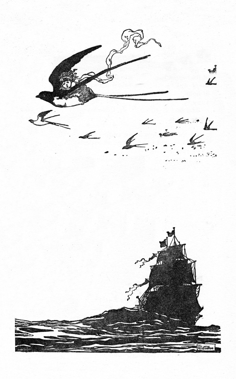 La rondine volò in alto nell
