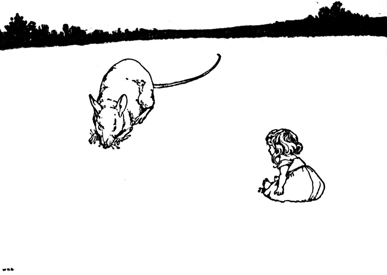 Povera piccola cosa! Disse il topo di campagna da William Heath Robinson