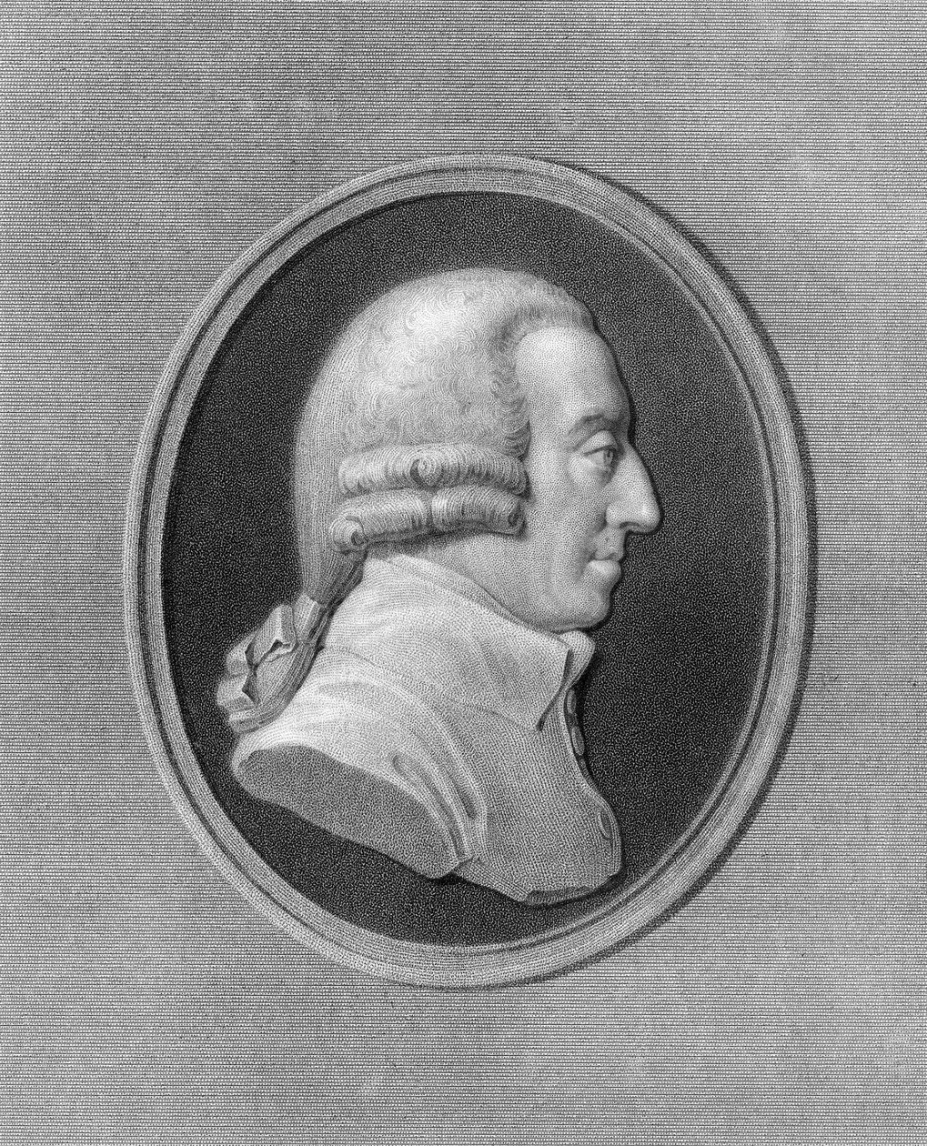 Adam Smith, filosofo ed economista scozzese del XVIII secolo, 1836 da W. Holl