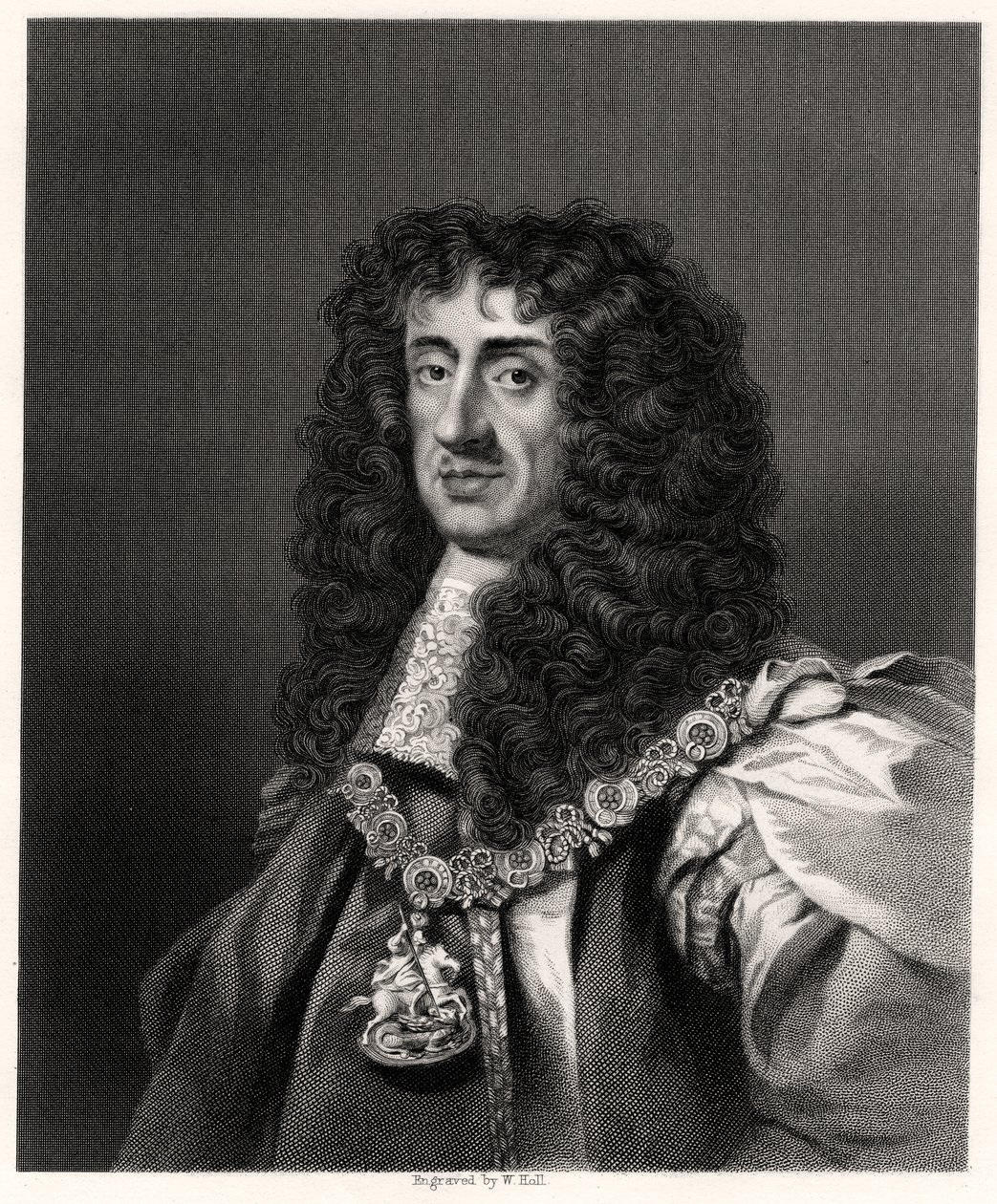 Carlo II, Re di Gran Bretagna e Irlanda, XIX secolo da W. Holl
