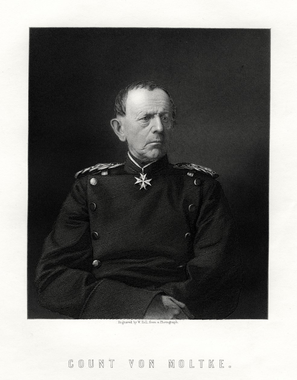 Conte von Moltke, 1800-1891, famoso feldmaresciallo tedesco, XIX secolo da W. Holl