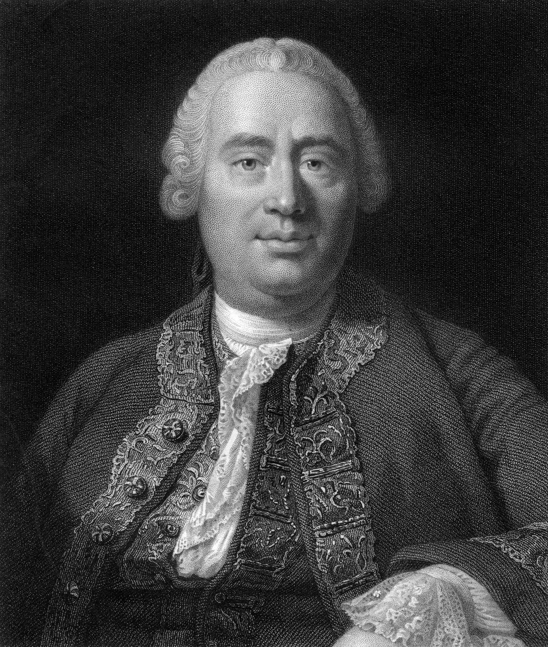 David Hume, filosofo, economista e storico scozzese del XVIII secolo, 1845 da W. Holl