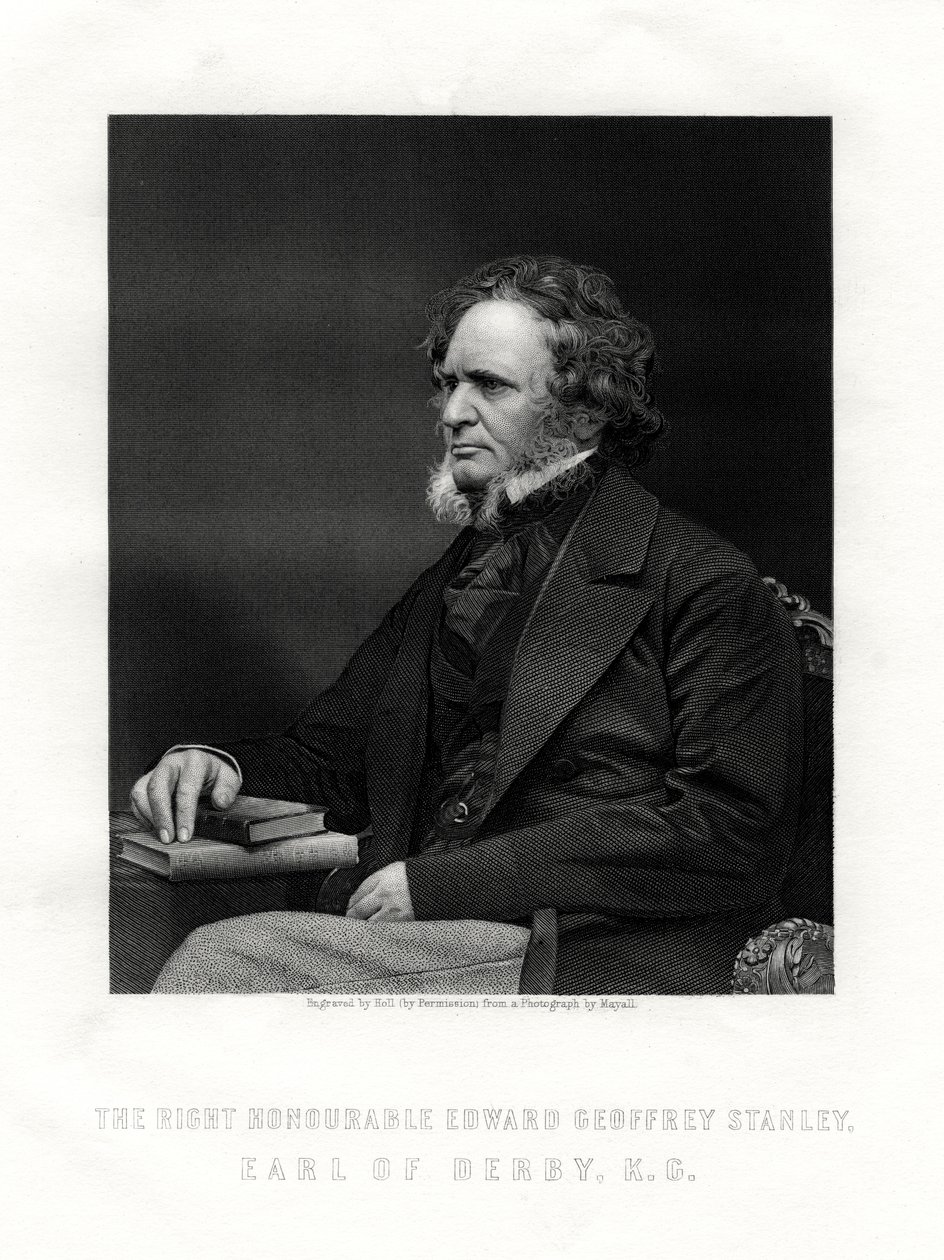 Edward Geoffrey Smith-Stanley, 14º conte di Derby, statista britannico da W. Holl