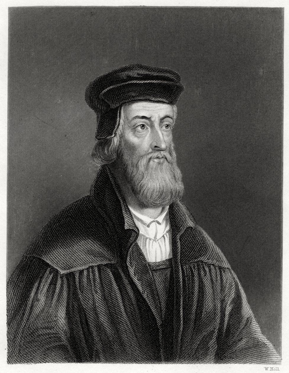 John Wycliffe, teologo inglese, XIX secolo da W. Holl