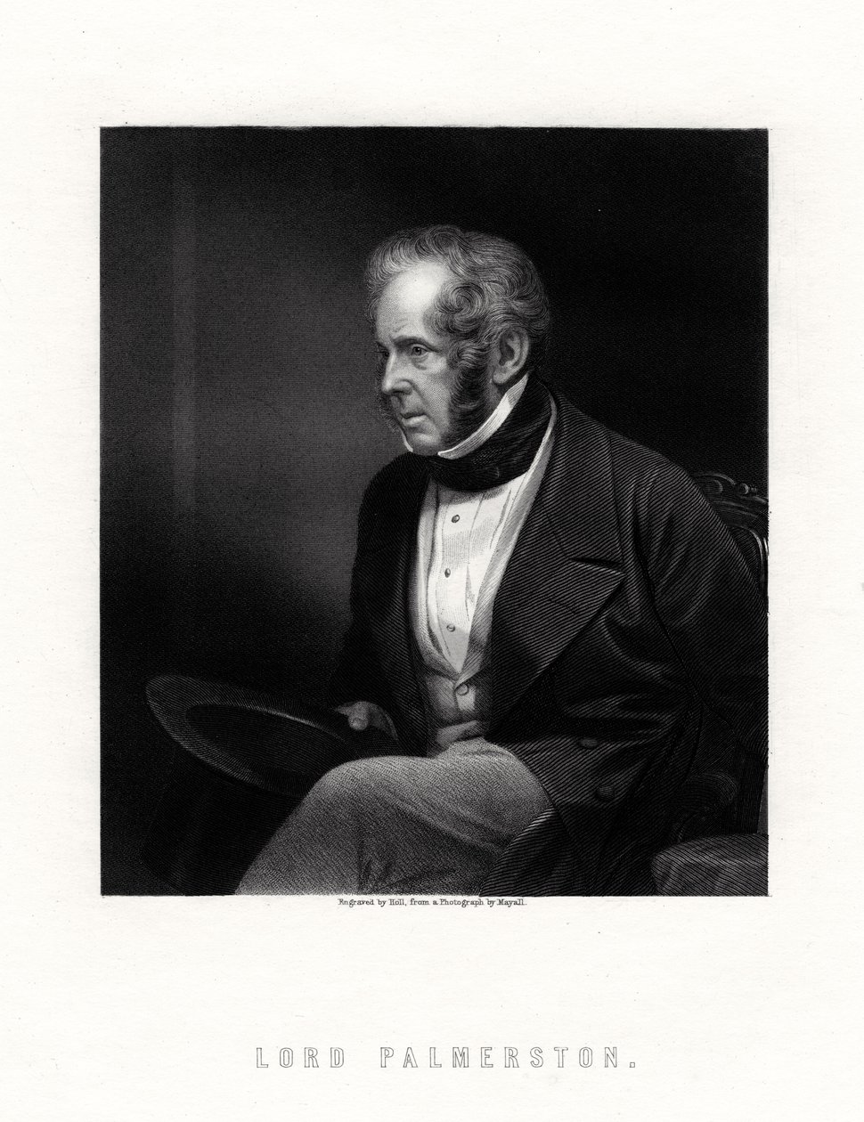 Lord Palmerston, primo ministro britannico, XIX secolo da W. Holl