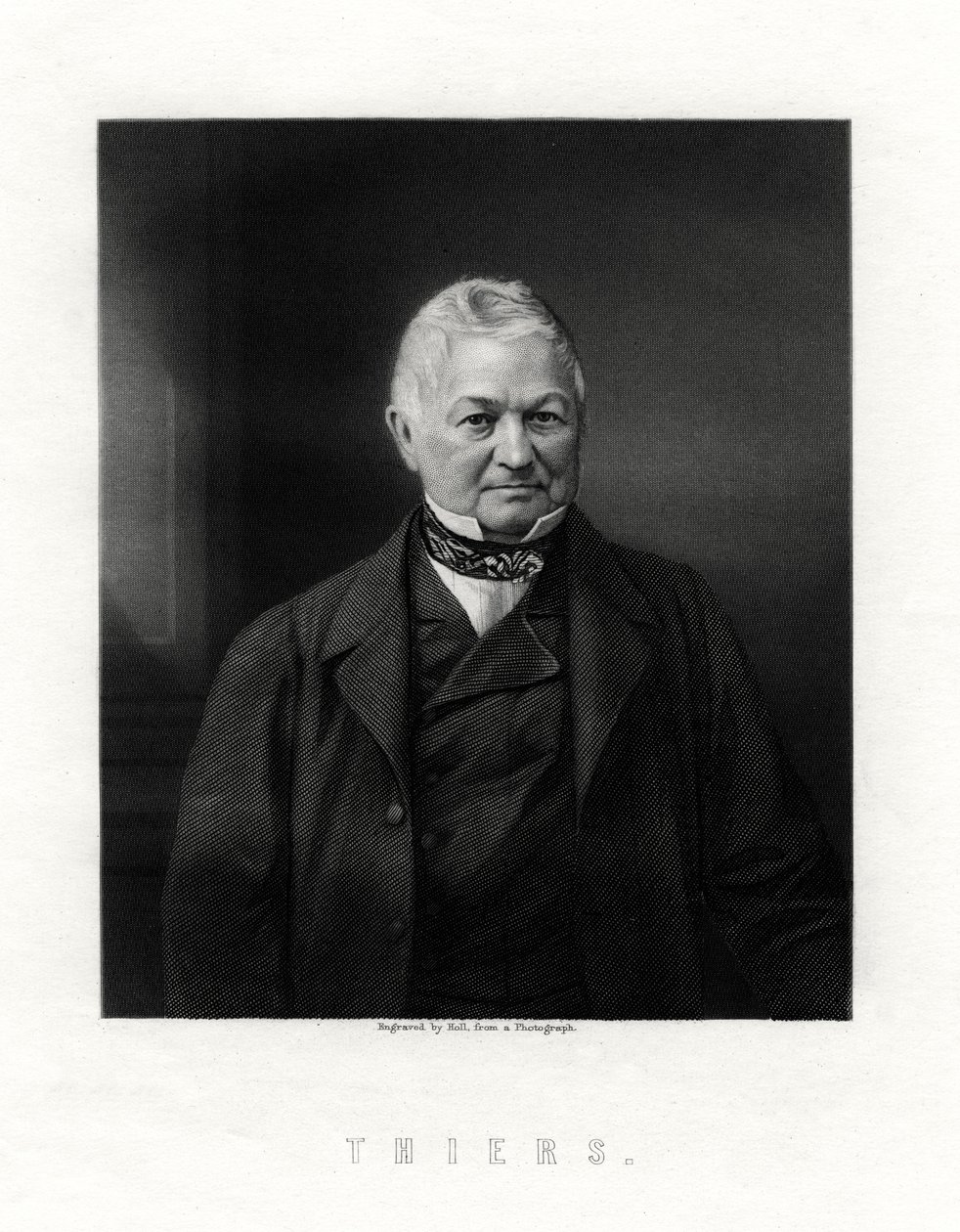 Louis Adolphe Thiers, statista e storico francese, XIX secolo da W. Holl