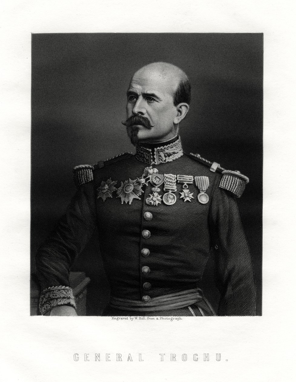 Louis Jules Trochu, leader militare e politico francese, XIX secolo da W. Holl