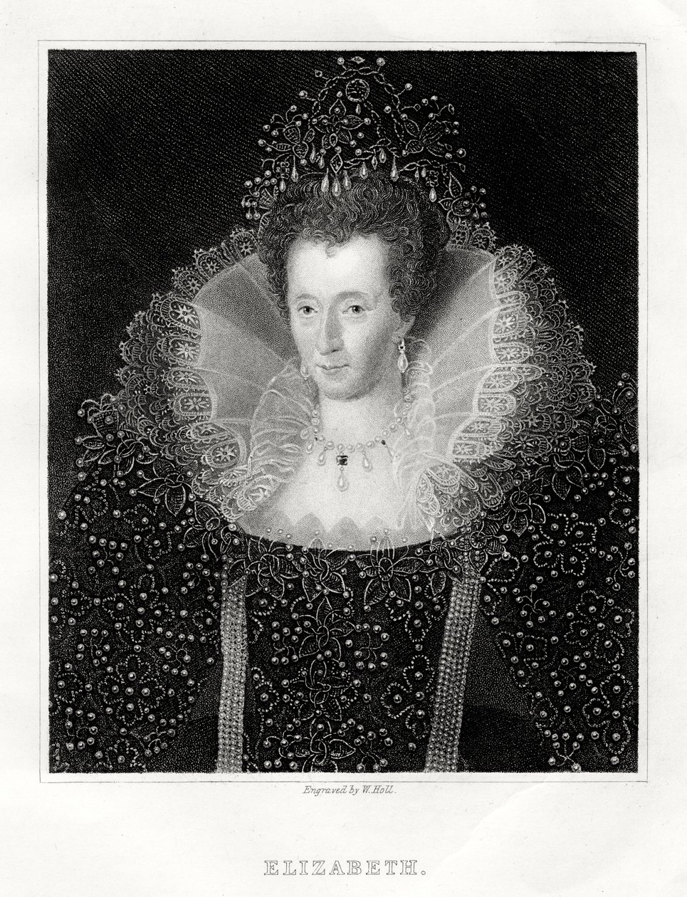 Regina Elisabetta I da W. Holl