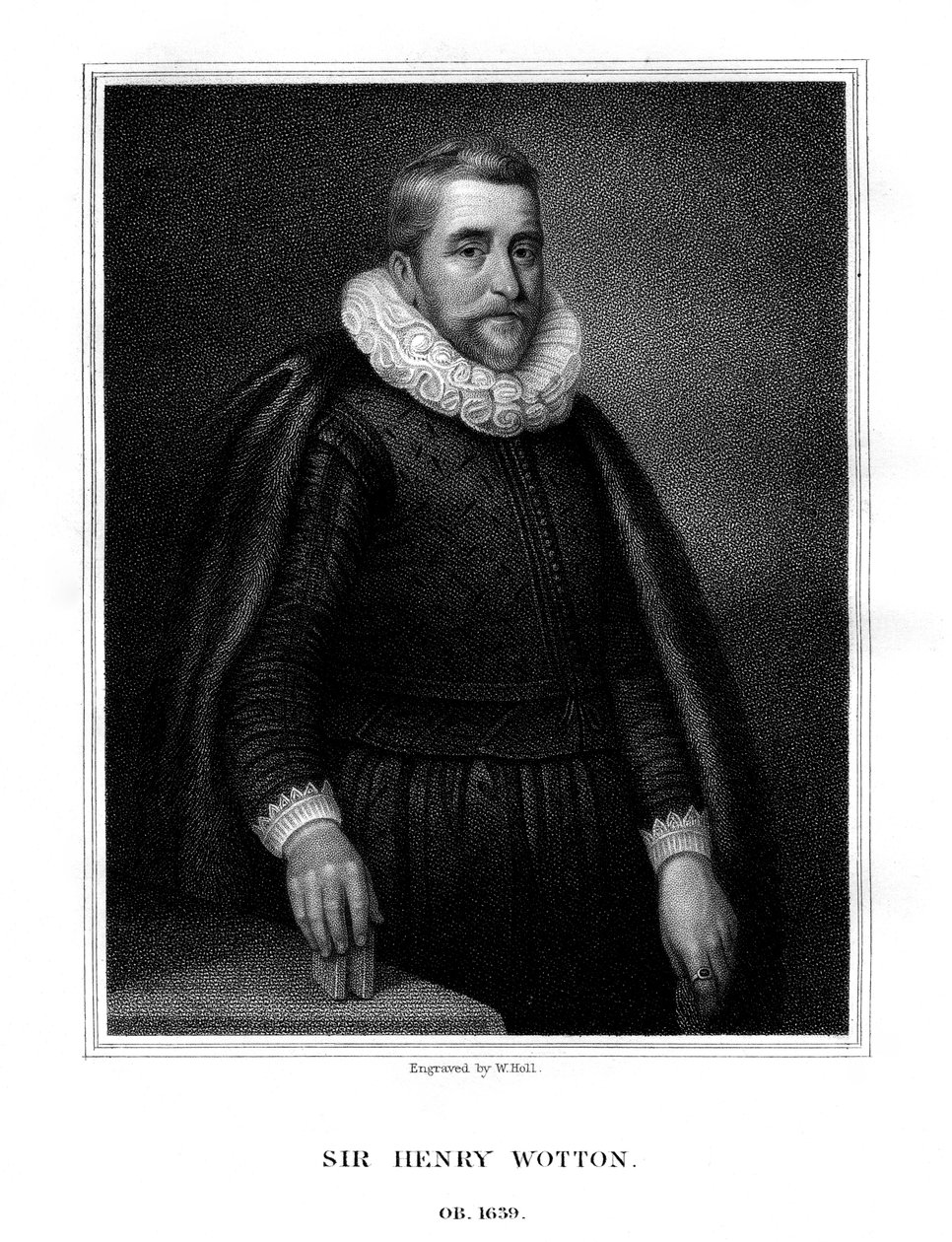 Sir Henry Wotton, autore e diplomatico inglese, 1824 da W. Holl