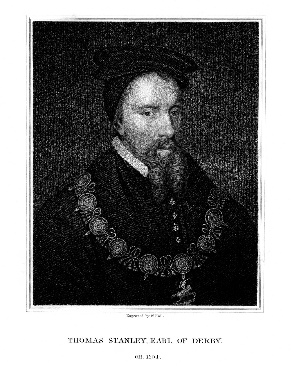 Thomas Stanley, 1º conte di Derby, nobile inglese, 1827 da W. Holl