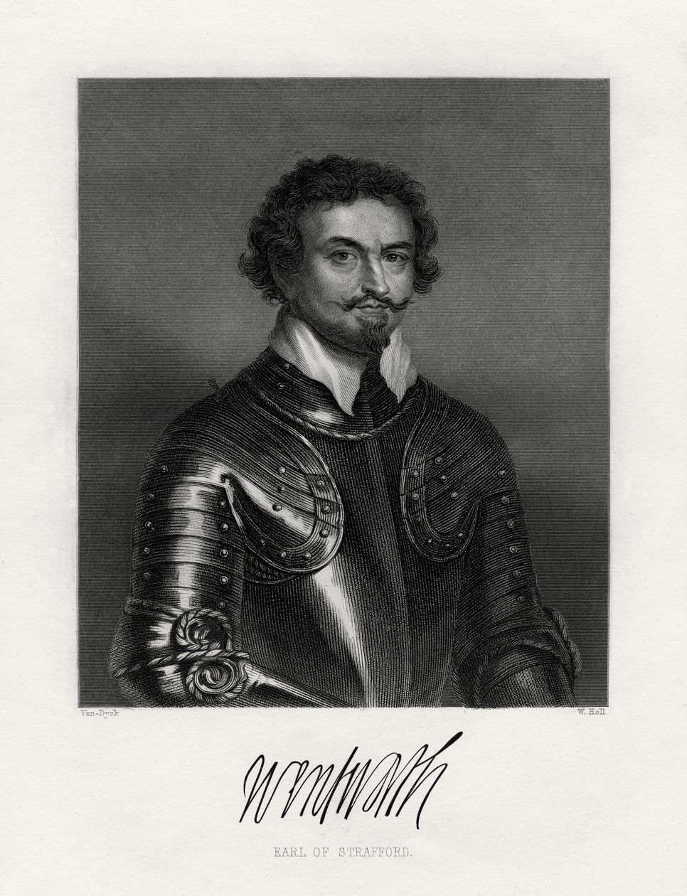 Thomas Wentworth, 1º Conte di Strafford 1593-1641, XIX secolo da W. Holl