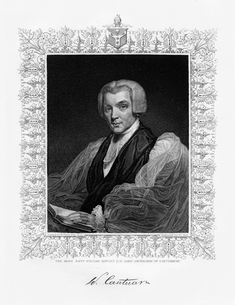 William Howley, arcivescovo di Canterbury, XIX secolo da W. Holl