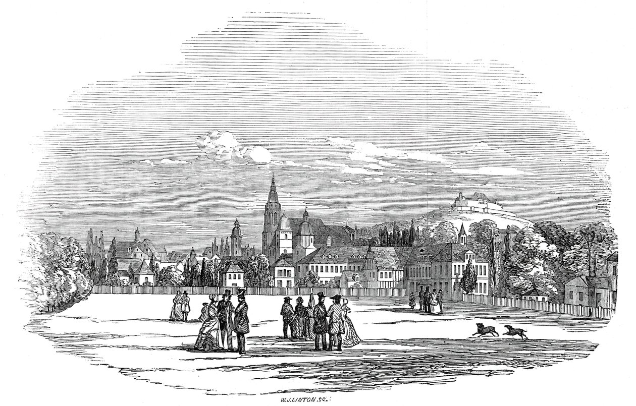 Coburg - dal disegno di Sua Altezza Reale il Principe Alberto da W. J. Linton