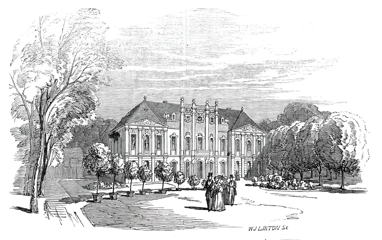 Palazzo di Tenneburg - dal disegno di Sua Altezza Reale il Principe Alberto da W. J. Linton