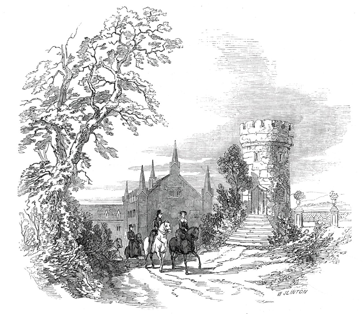Rosenau (dal disegno di Sua Altezza Reale il Principe Alberto) da W. J. Linton