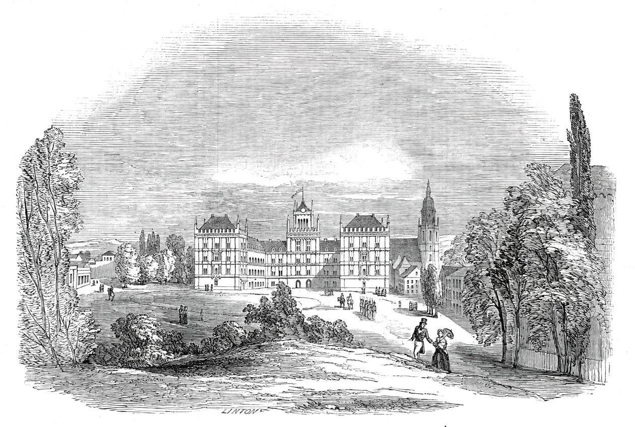 Il Palazzo di Ehrenburg, a Coburg (dal disegno di Sua Altezza Reale il Principe Alberto) da W. J. Linton