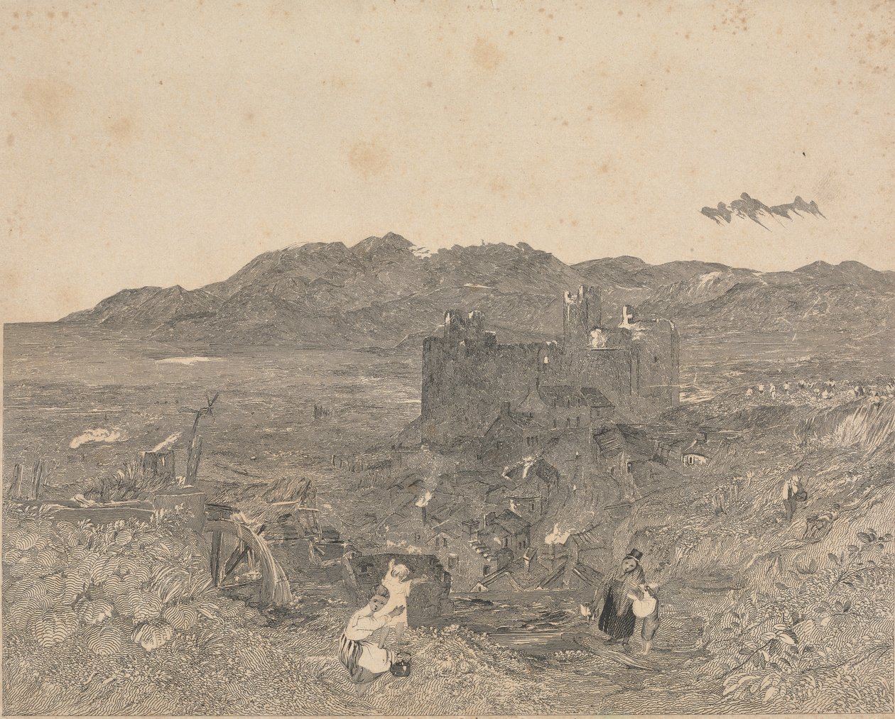 Castello di Harlech, Galles del Nord da W. R. Smith