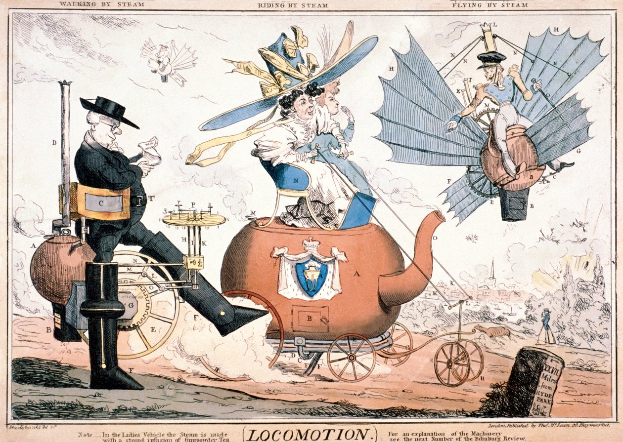 Tutto il mondo è un palcoscenico..., Londra, c1824 da W Taylor