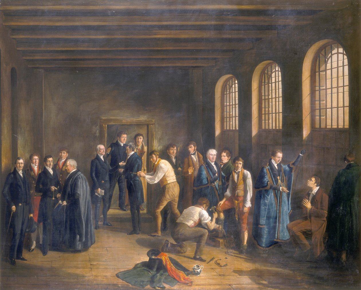 La prigione di Newgate la mattina dell