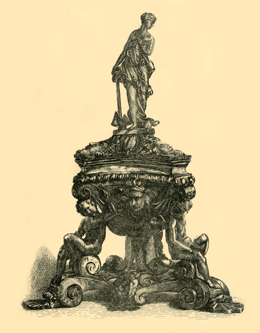 Calamaio in bronzo, metà-fine XVI secolo, 1881 da W. W. McCarty