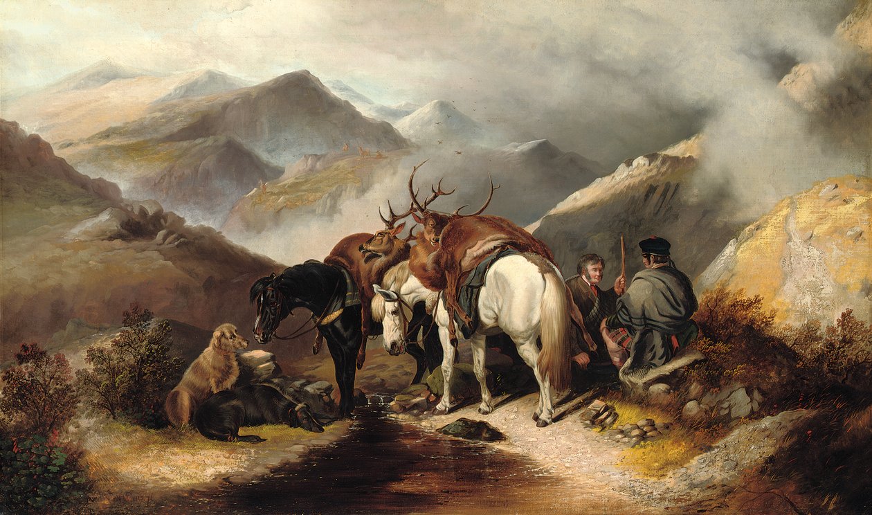 Caccia nelle Highlands, 1871 da W. W. Morris