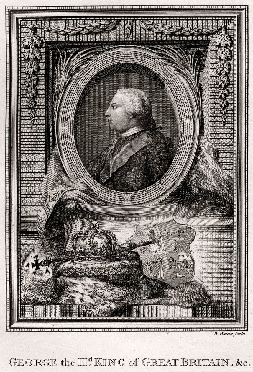 Giorgio III, Re di Gran Bretagna, 1777 da W. Walker