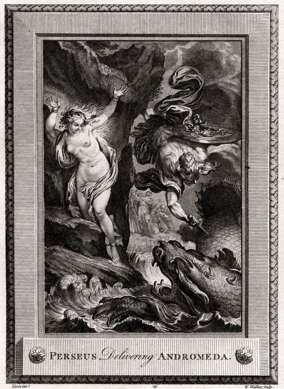 Perseo libera Andromeda, 1775 da W. Walker