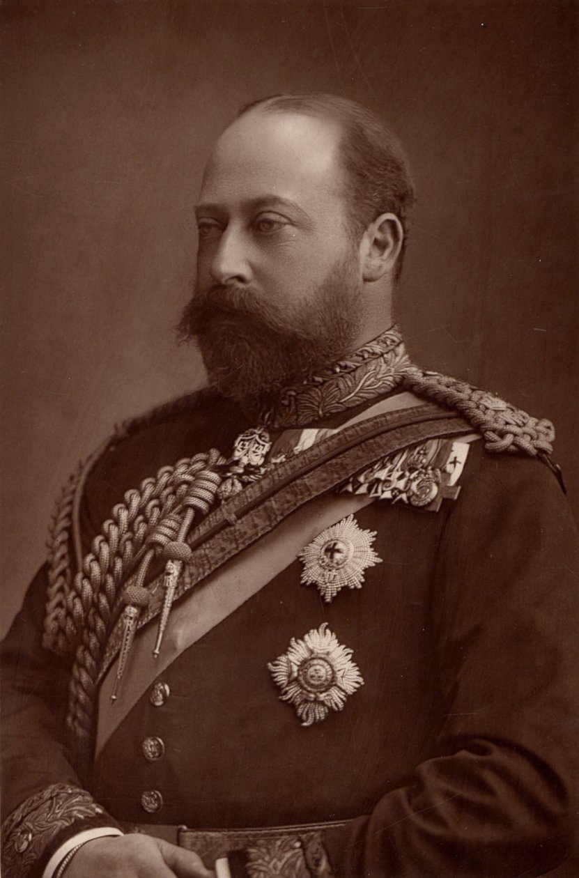 Edoardo VII (1841-1910) re del Regno Unito dal 1901, mentre era ancora Principe di Galles da W. and D. (after) Downey