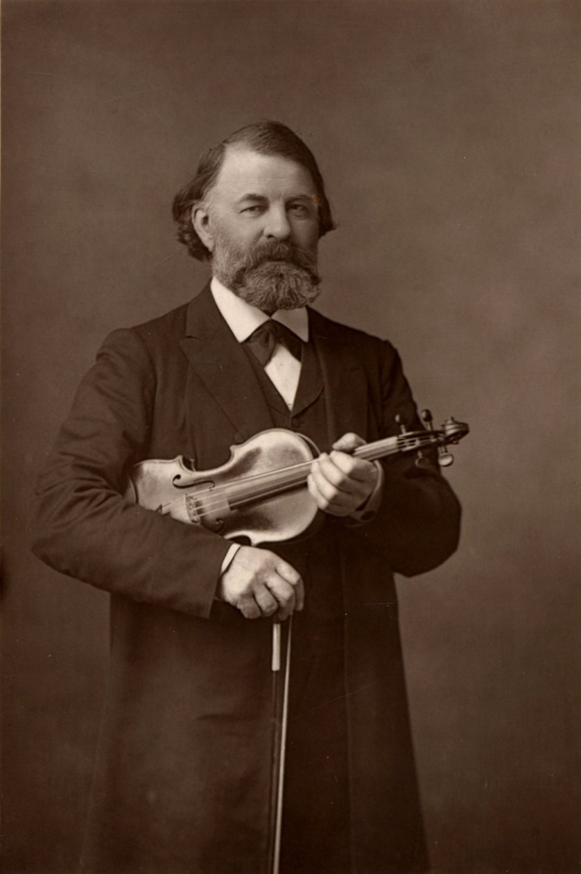 Joseph Joachim (1831-1907) violinista ungherese, compositore e direttore del Conservatorio di Berlino da W. and D. (after) Downey