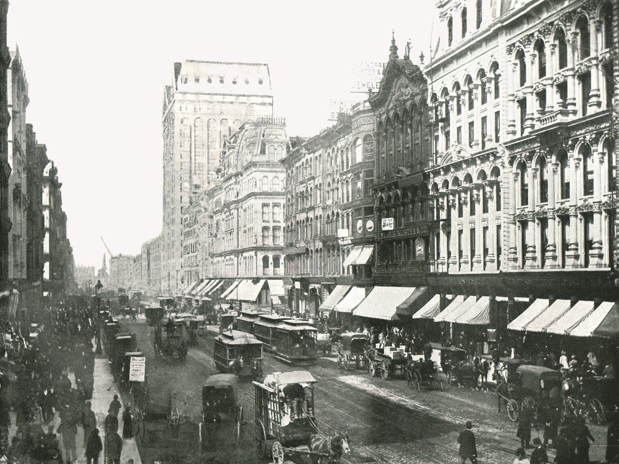 State Street, Chicago, USA, 1895 da W and S Ltd