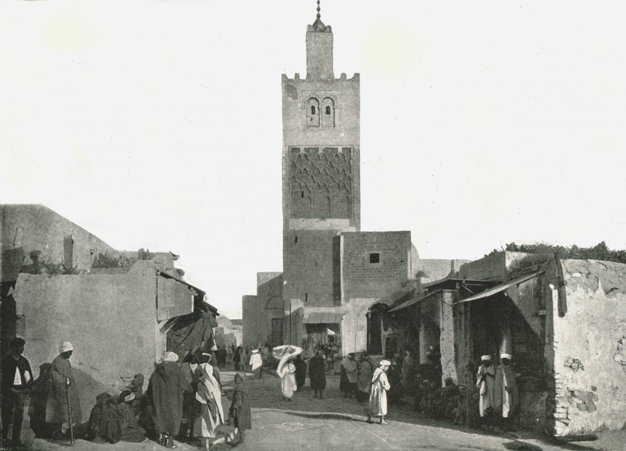 Strada a Tunisi, Tunisia, 1895 da W and S Ltd