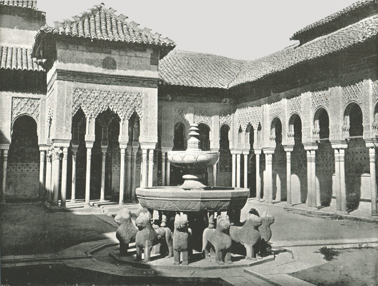 Il cortile dei leoni, Alhambra, Granada, Spagna da W and S Ltd