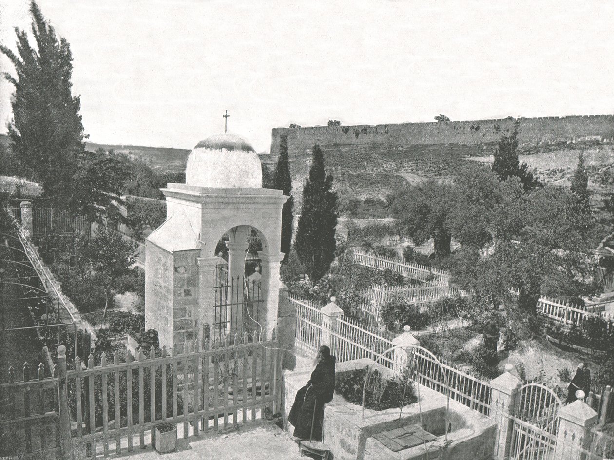 Il Giardino del Getsemani, Gerusalemme, Palestina, 1895 da W and S Ltd