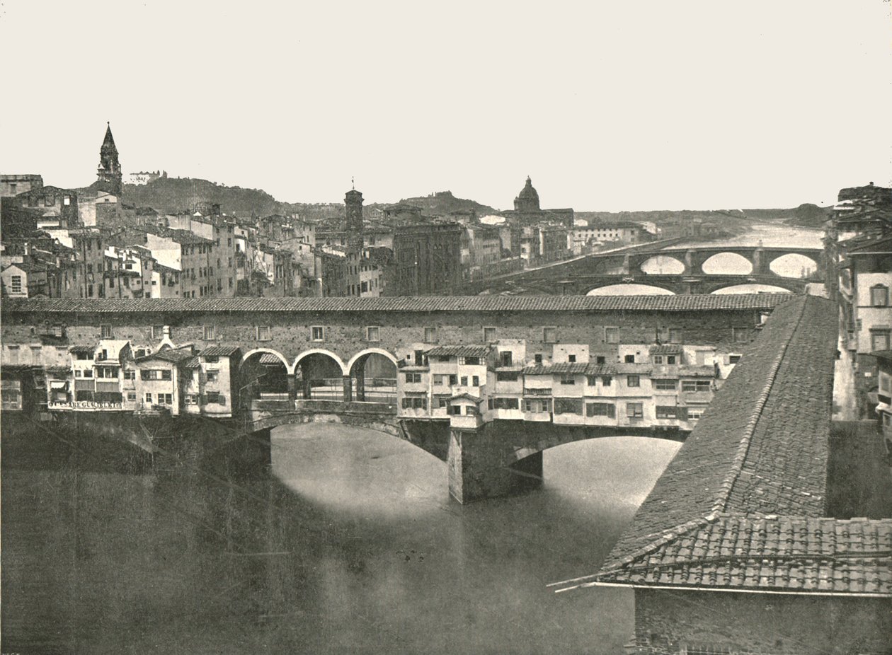 Il Ponte Vecchio, Firenze, Italia, 1895 da W and S Ltd