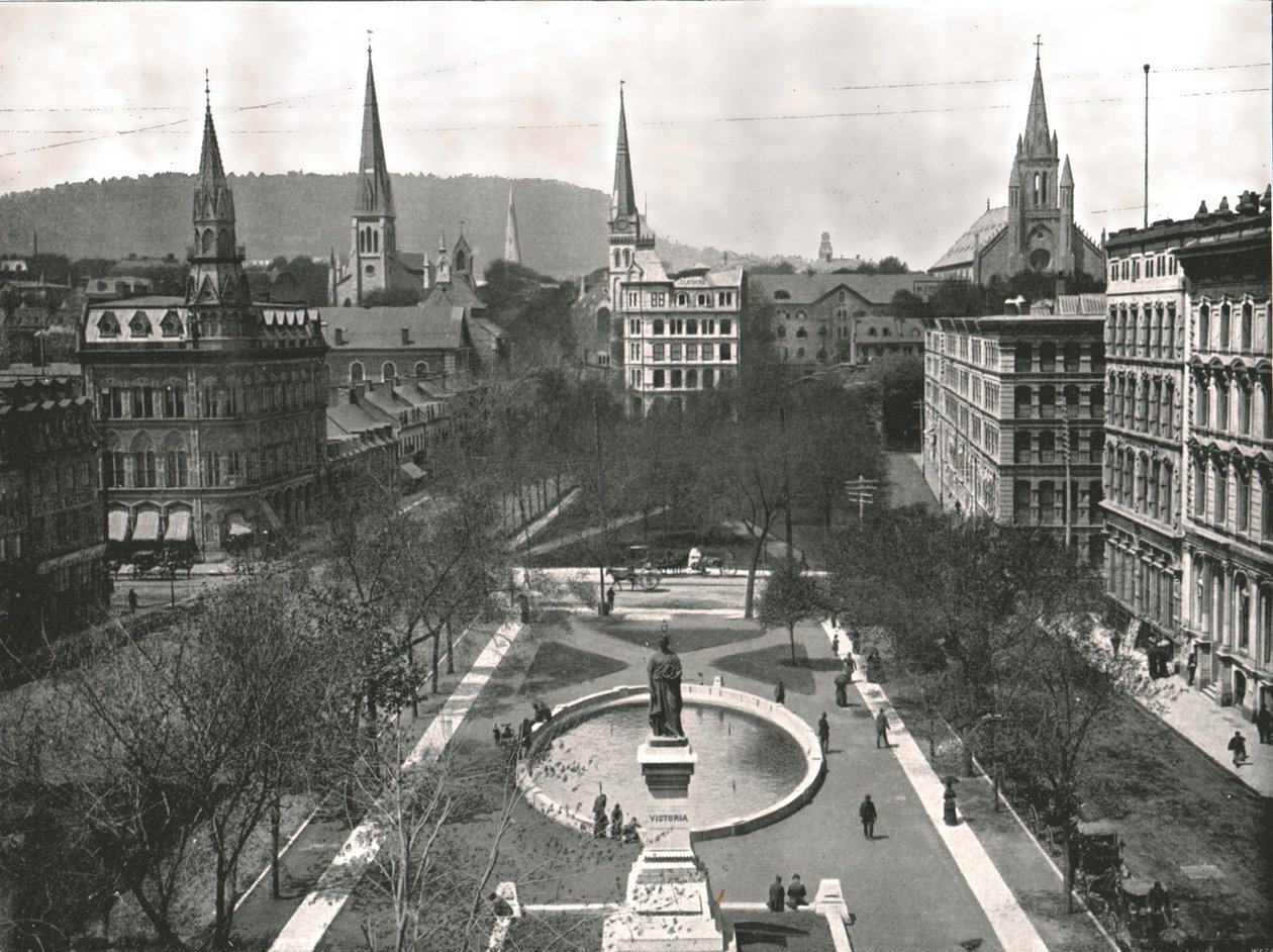 Piazza Victoria, Montreal, Canada, 1895 da W and S Ltd
