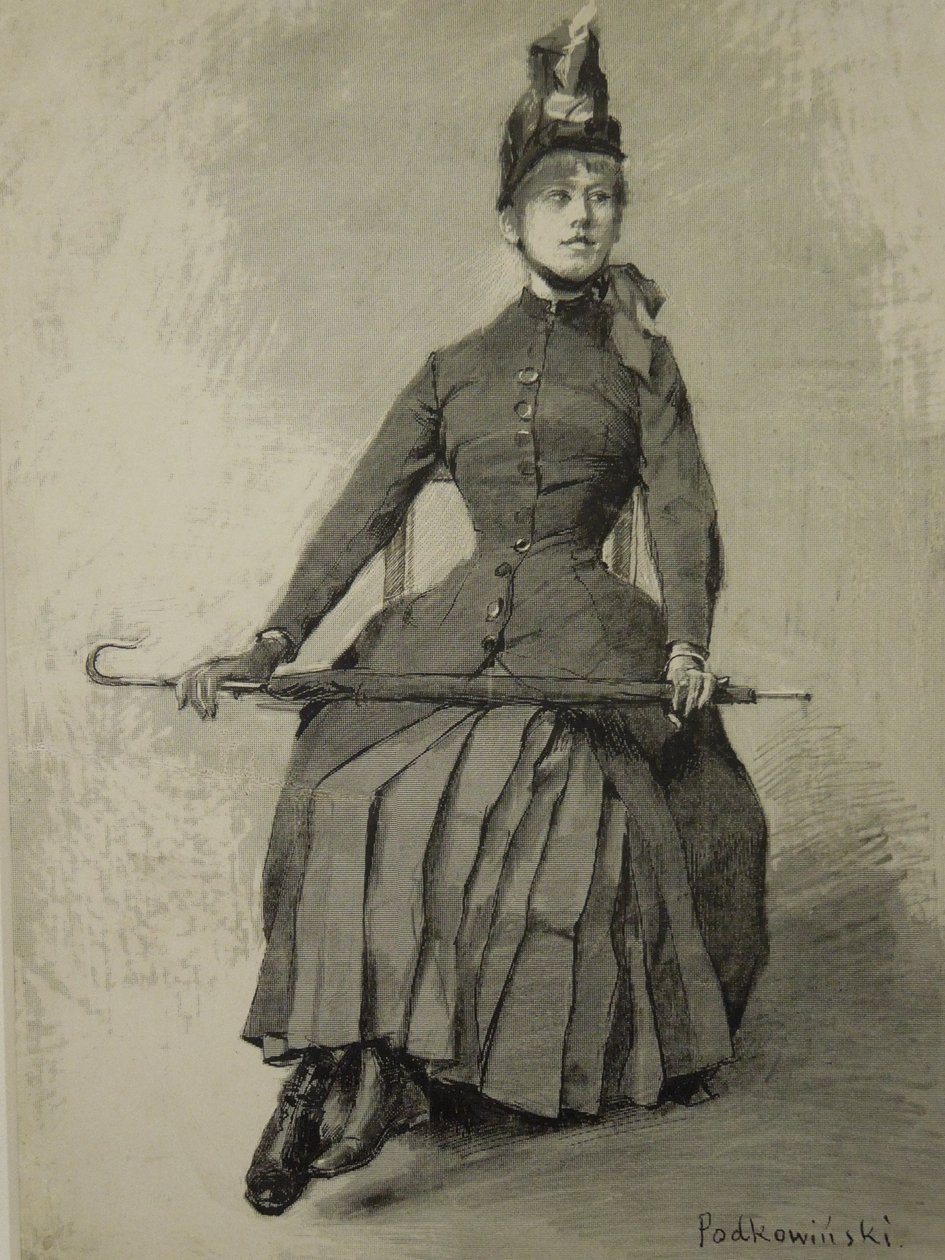 Donna con ombrello da Władysław Podkowiński
