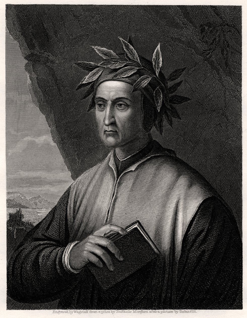 Dante Alighieri, poeta italiano, XIX secolo da Wagstaff