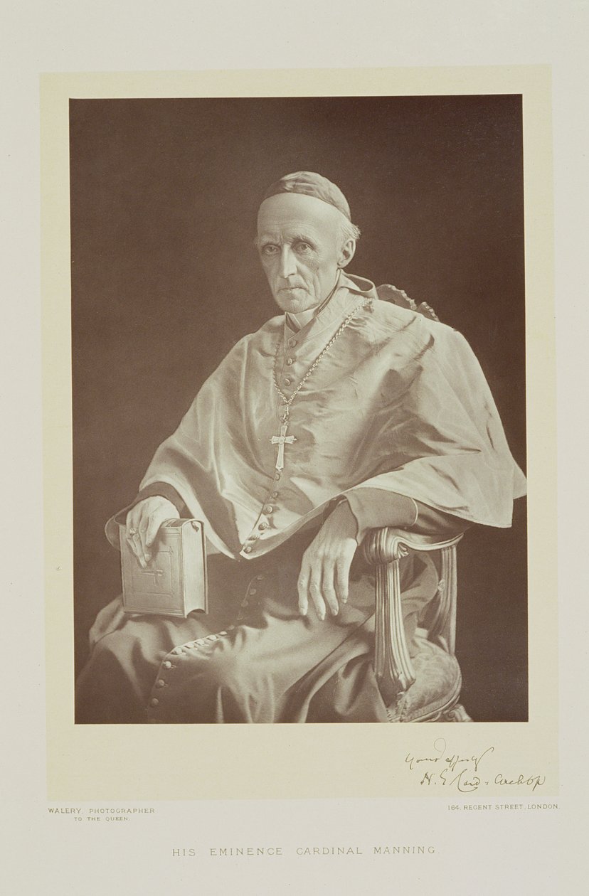 Ritratto del Cardinale Henry Edward Manning (1808-92) da Walery Rzewuski