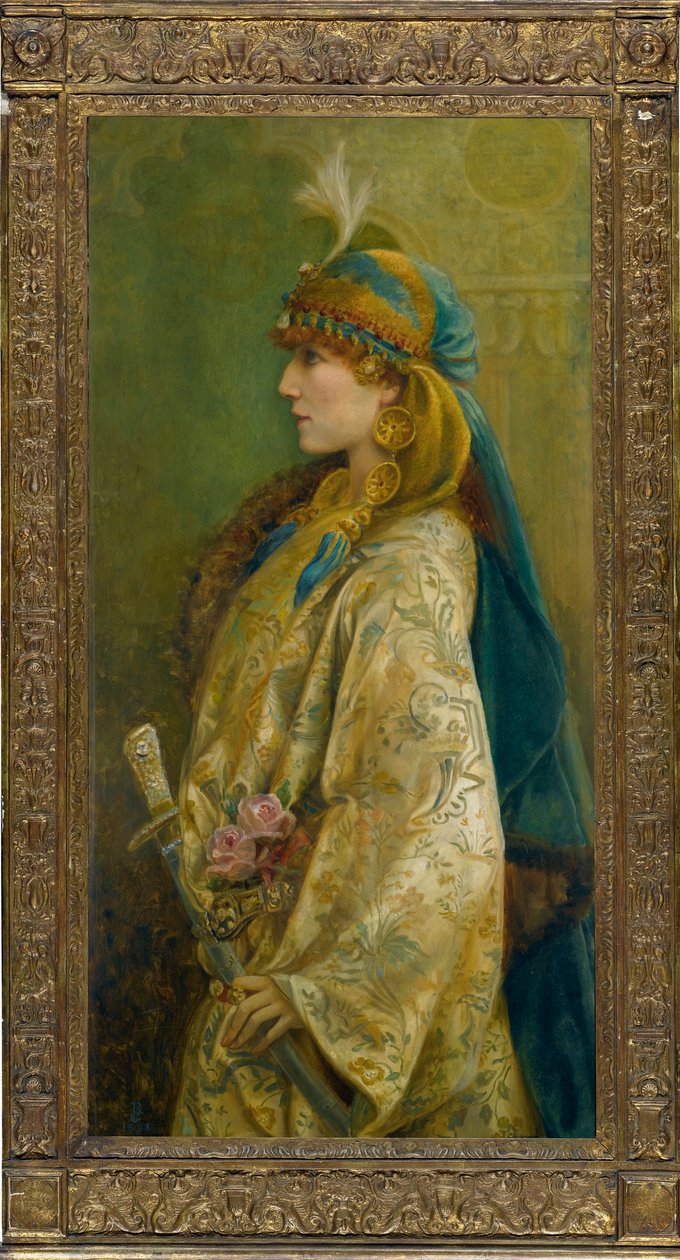 Ritratto di Sarah Bernhardt come Roxanna in "Adrienne Lecouvreur" da Walford Graham Robertson