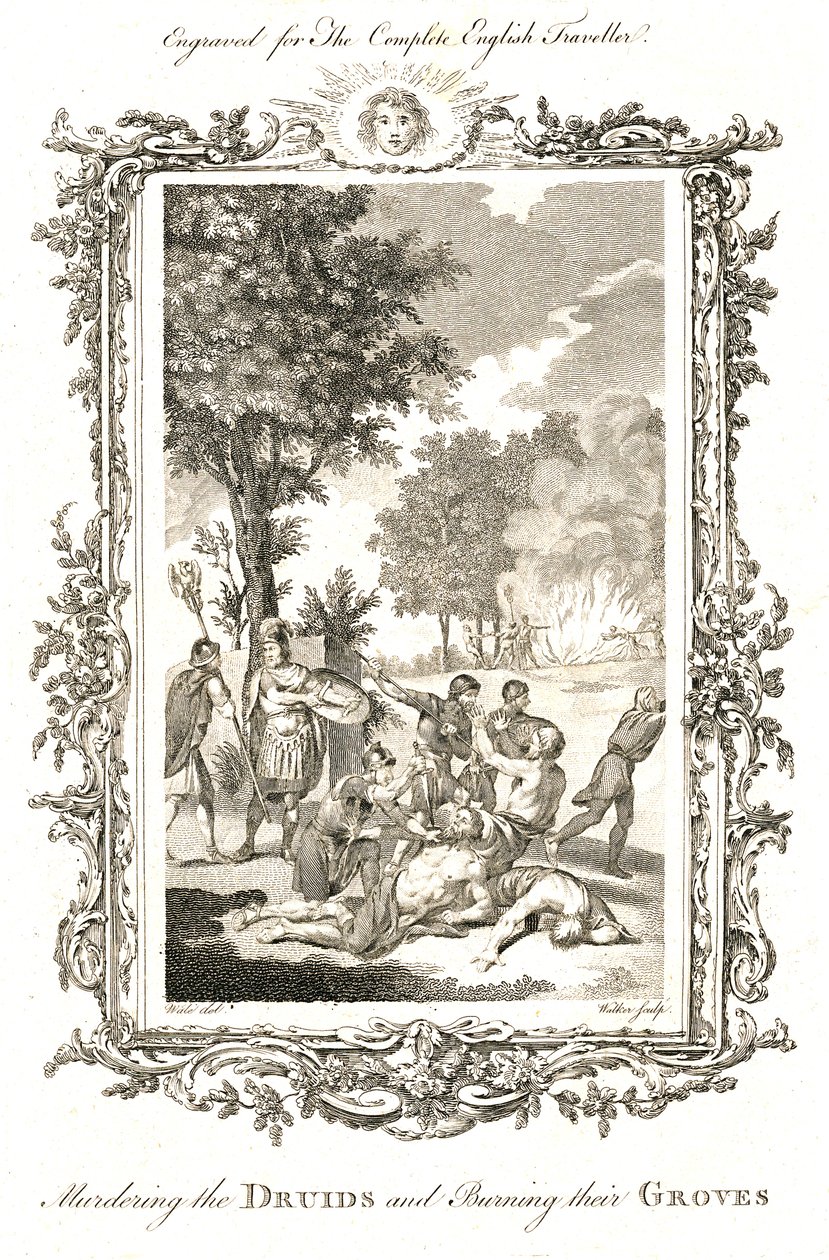 Assassinio dei druidi, c.1771-1772 da Walker