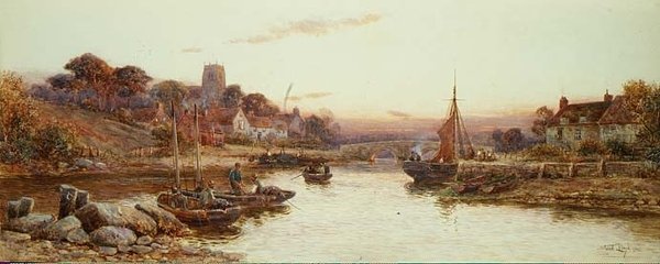 Wootton dal fiume da Walker Stuart Lloyd