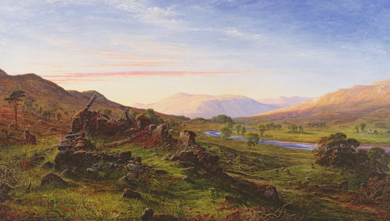 Le Braes di Balquidder, 1860 da Waller Hugh Paton
