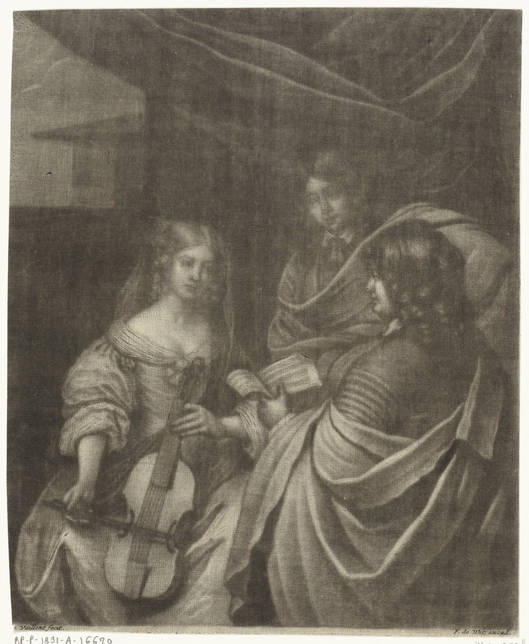 Ragazza con un violoncello da Wallerant Vaillant