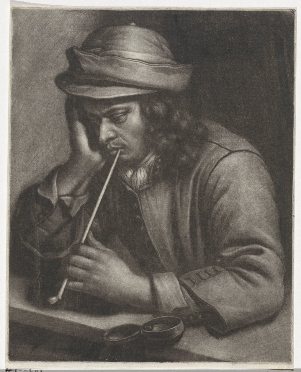 Uomo che fuma da Wallerant Vaillant